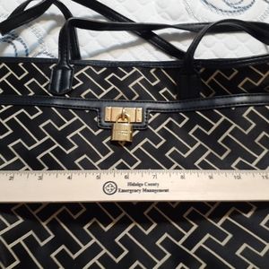 Tommy Hilfiger Cute Black and Tan HandBag